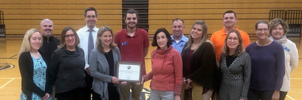 AP Teachers receiving award