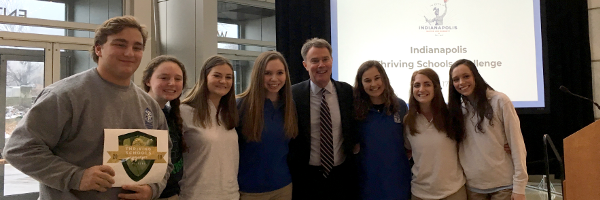 Students at the recognition of the Thriving Indy Initiative