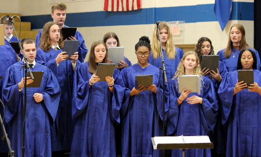 Choir in robes