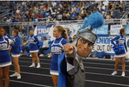 Trojan introducing the student life video