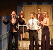 Students at the Fall Play