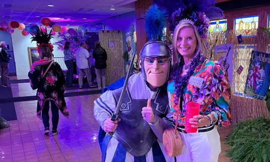 BCHS Trojan with guest